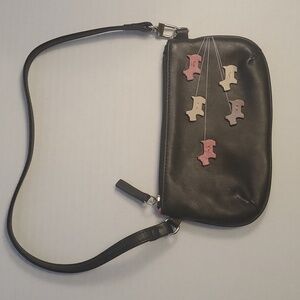 Radley black leather zip wristlet